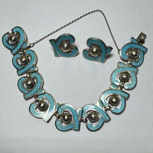 Vintage Margot de Taxco Bracelet and Earring Set